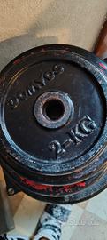 Bilanciere e dischi vari pesi 