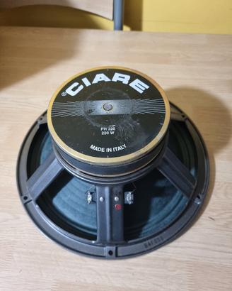 altoparlante woofer doppio cono CIARE 220 Watt 