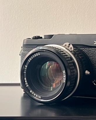 Fujifilm X-E1 + Nikon Nikkor 50mm f/1.8