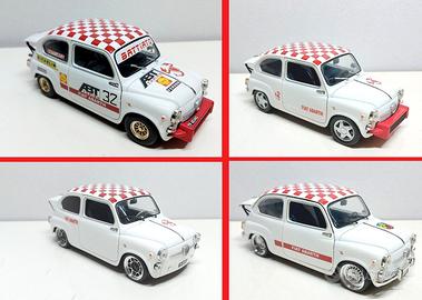 Fiat 850 TC Abarth 1961 (4 mod.) 1/18 Tanomodels