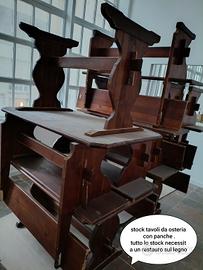 stock tavoli e sedie 