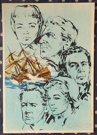 Cartolina cinematografica avventurieri di Plymouth