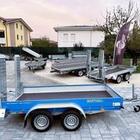 Rimorchio Barthau per mini escavatori trattori ecc