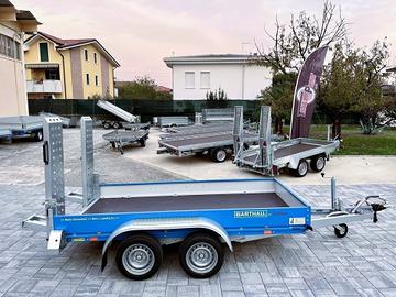 Rimorchio Barthau per mini escavatori trattori ecc