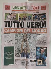 Giornale Italia mondiale 2006 gazzetta dello sport
