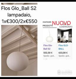 Lampada a sospensione a luce diffusa. 