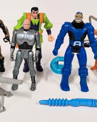 Lotto 7 Action Figure X-Men Robocop James Bond Jr