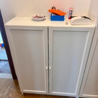 libreria con ante bianca ikea