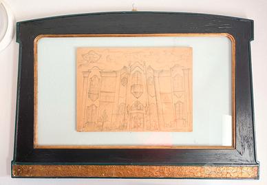 Quadro in cornice Liberty Art Nouveau originale