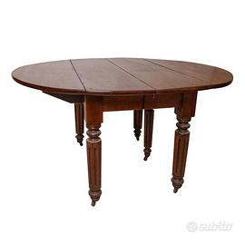 Tavolo a bandelle, 2 prolunghe, inglese, Vittorian