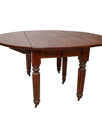 Tavolo a bandelle, 2 prolunghe, inglese, Vittorian