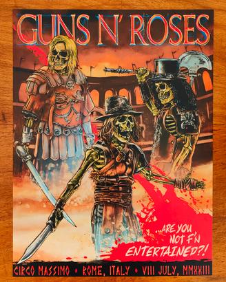 Poster "Guns N Roses" - Live in Roma 2023