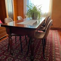 Tavolo in Noce Massello Fine '800 (222x70 cm)
