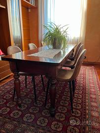 Tavolo in Noce Massello Fine '800 (222x70 cm)