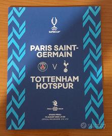 Match program UEFA Super Cup 2025 PSG - Tottenham