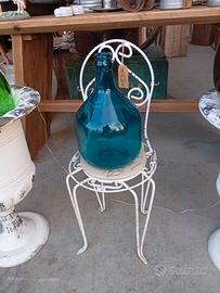 Fiasca da vino in vetro Blù da 5 litri