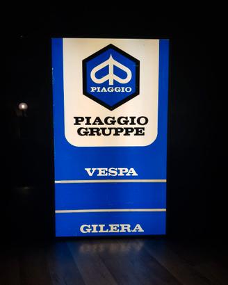 Insegna luminata Piaggio Vespa Gilera