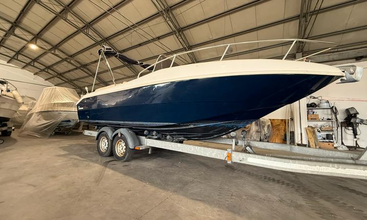 Open blu&blu futurama 650 top