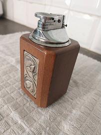 Accendino da Tavolo AG3 in Argento 925 % e Legno 