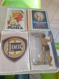 Lotto 4 Targhe Pubblicitarie Metallo Hachette 