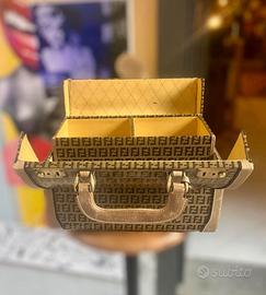 Beauty Case Fendi Tessuto Vetrificato 1975 Vintage