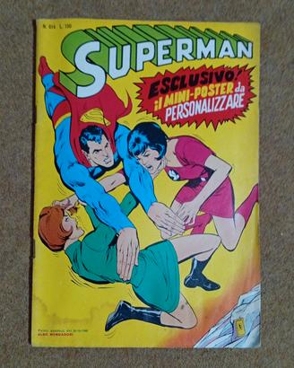 Superman 614 Mondadori 1968 CON POSTER INTERNO