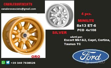 Minilite 8x 13 4x108 et-6 ford