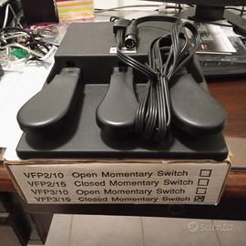 Pedaliera GEM a Tre  Tasti per Piano e/o Tastiera 