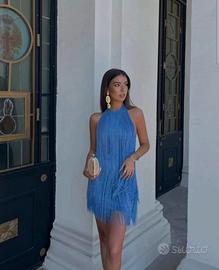 Abito azzurro zara clearance