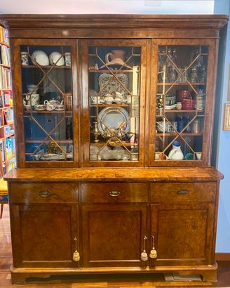 Libteria Inglese Vittoriana con ribaltina