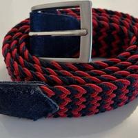 Cintura uomo tessuto