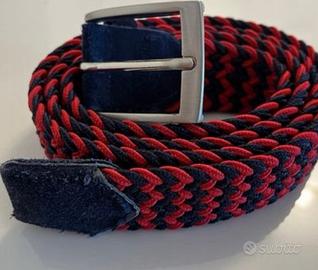 Cintura uomo tessuto