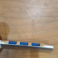 Hub USB Type-C con 4 porte USB 3.0 SuperSpeed Blu