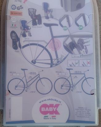 Seggiolino posteriore bici 22kg Baby ok