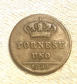 Regno delle Due Sicilie - 1 Tornese 1858 - BB