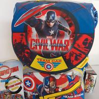 ZAINO SCUOLA CAPITAN AMERICA