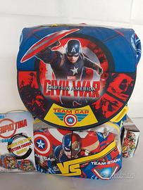 ZAINO SCUOLA CAPITAN AMERICA