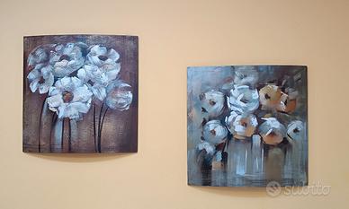 Quadro in legno 60x60 stile astratto