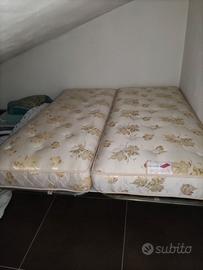 2 letti singoli completi – reti e materassi Permaf