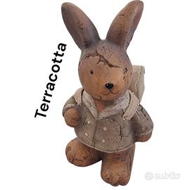 nuovo coniglietto con zaino terracotta