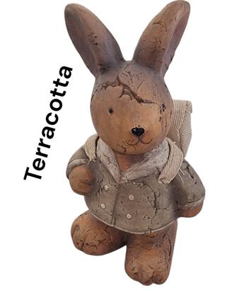 nuovo coniglietto con zaino terracotta