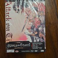 Box dvd+blu-ray parte 1 de "L'attacco dei giganti"