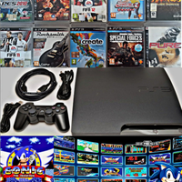 Console ps3 + controller + 50 giochi molto belli
