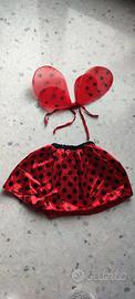 Vestito carnevale da coccinella 2-3 anni