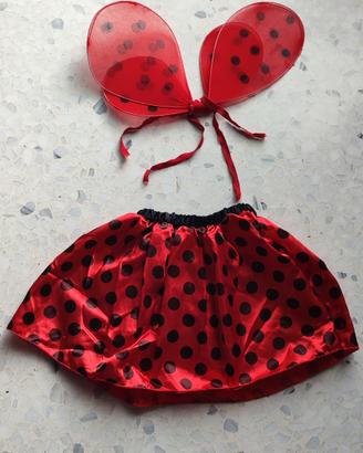 Vestito carnevale da coccinella 2-3 anni
