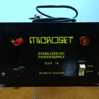 Alimentatore stabilizzato Microset 13,5V 7A