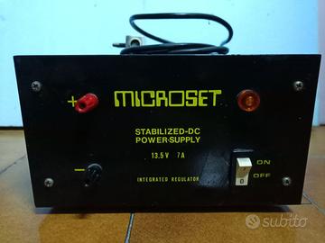 Alimentatore stabilizzato Microset 13,5V 7A