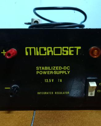 Alimentatore stabilizzato Microset 13,5V 7A