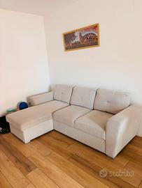 Divano letto con penisola jisk