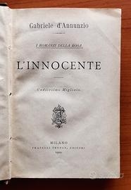 Gabriele D'Annunzio - L'INNOCENTE - Ed Treves 1900